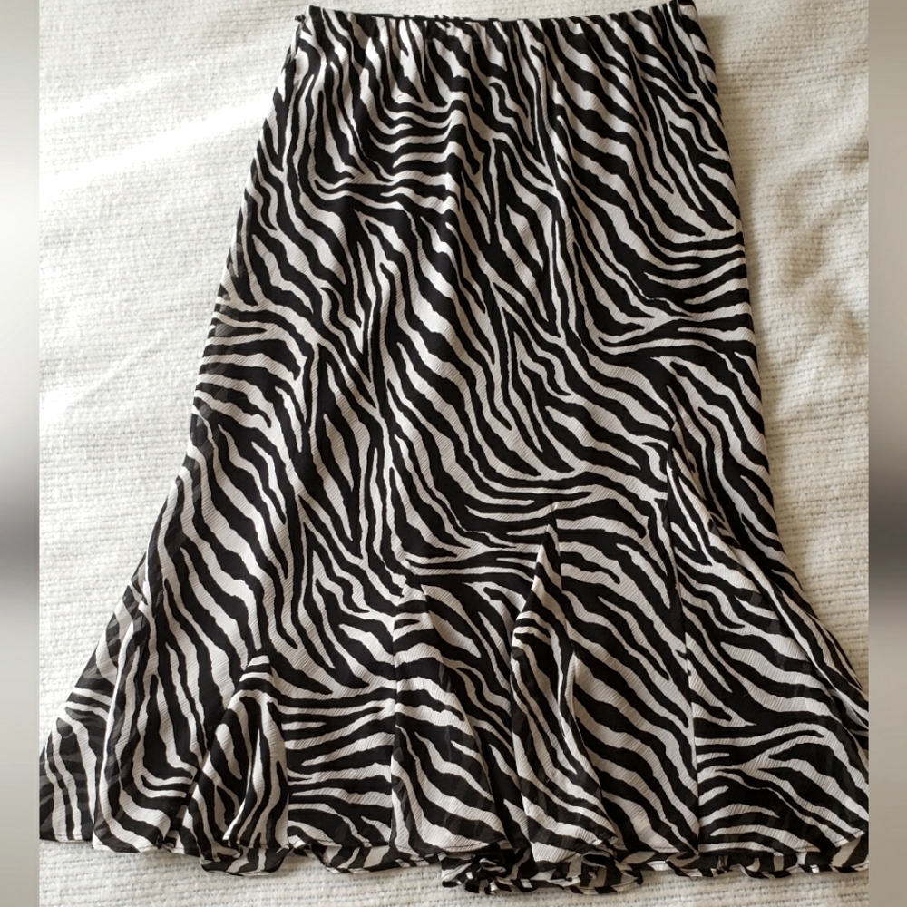 Zebra Print Skirt